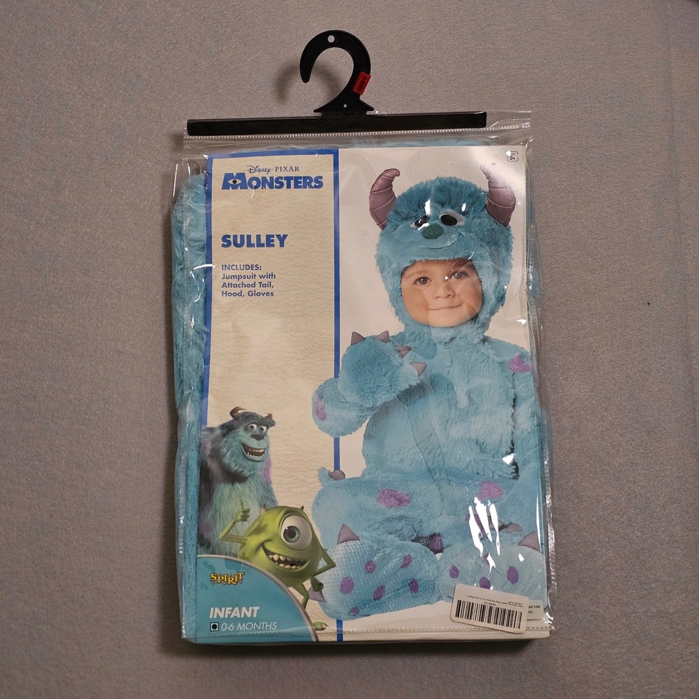 Disney Pixar Monsters Inc Sulley Infant Costume Spirit Halloween 0-6 Months